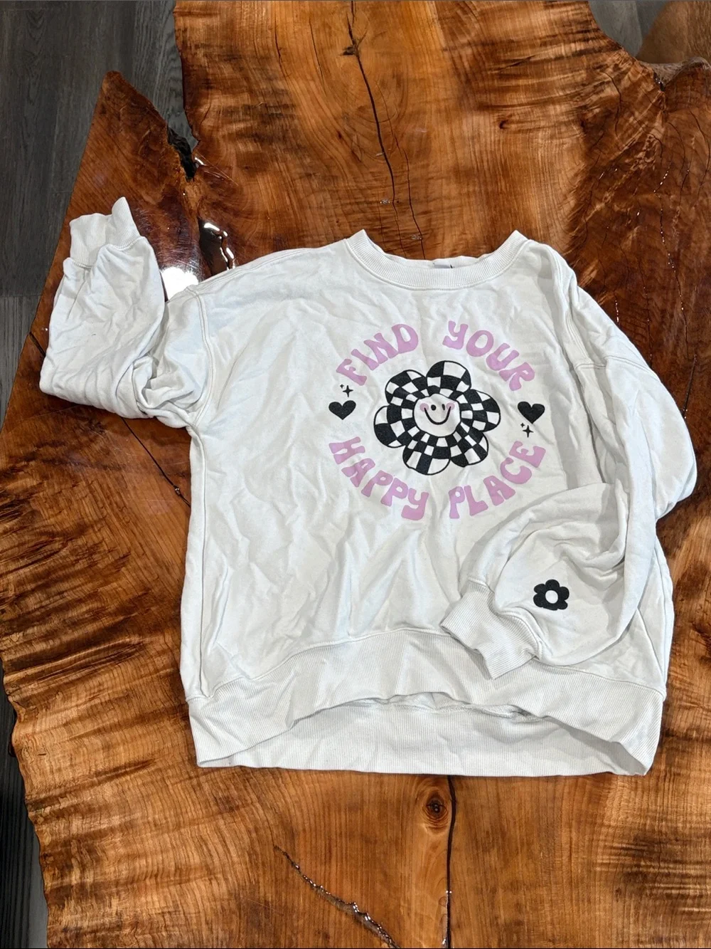 Old Navy Cream Sweatshirt with Blue Tag